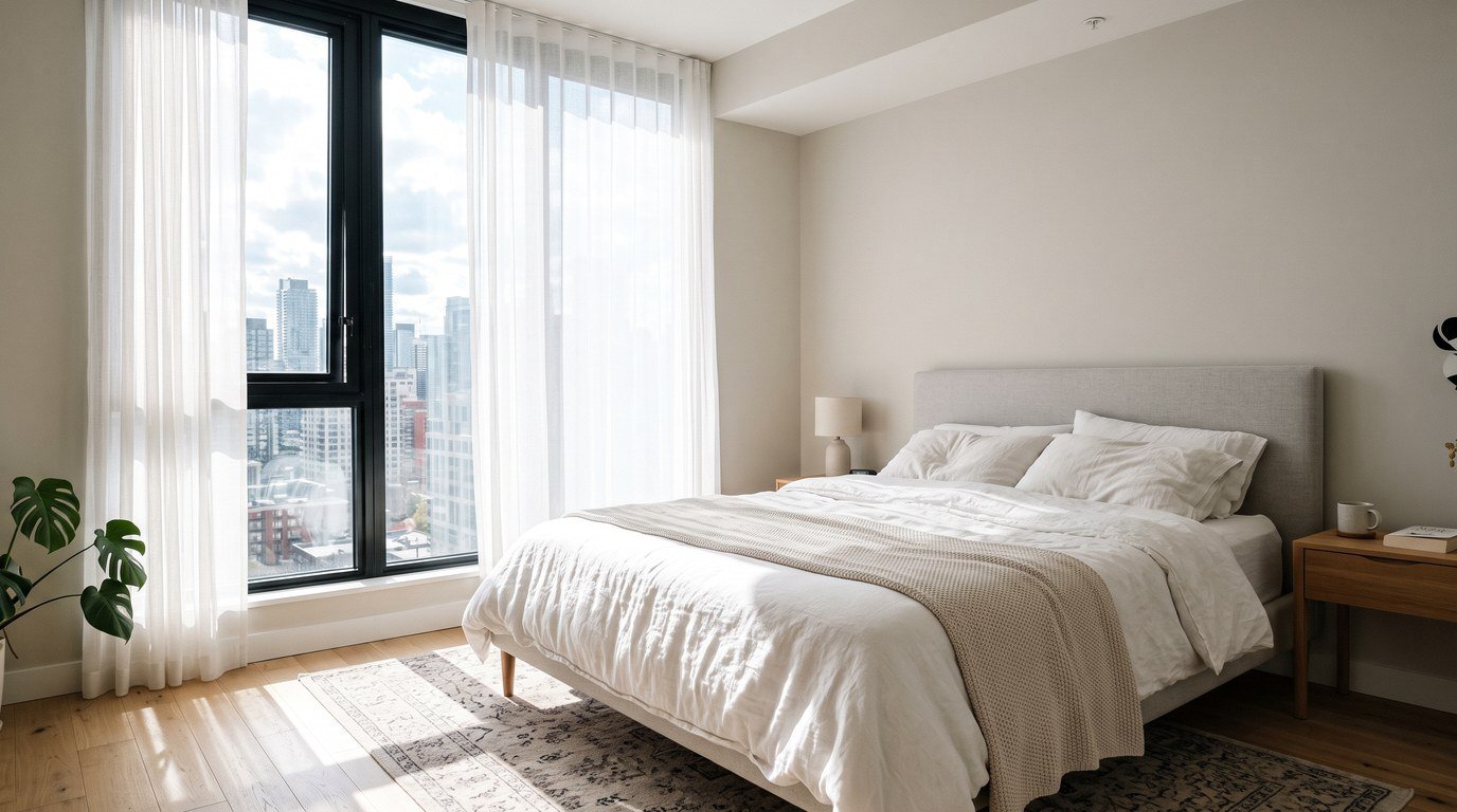Before: without Blackout Curtains