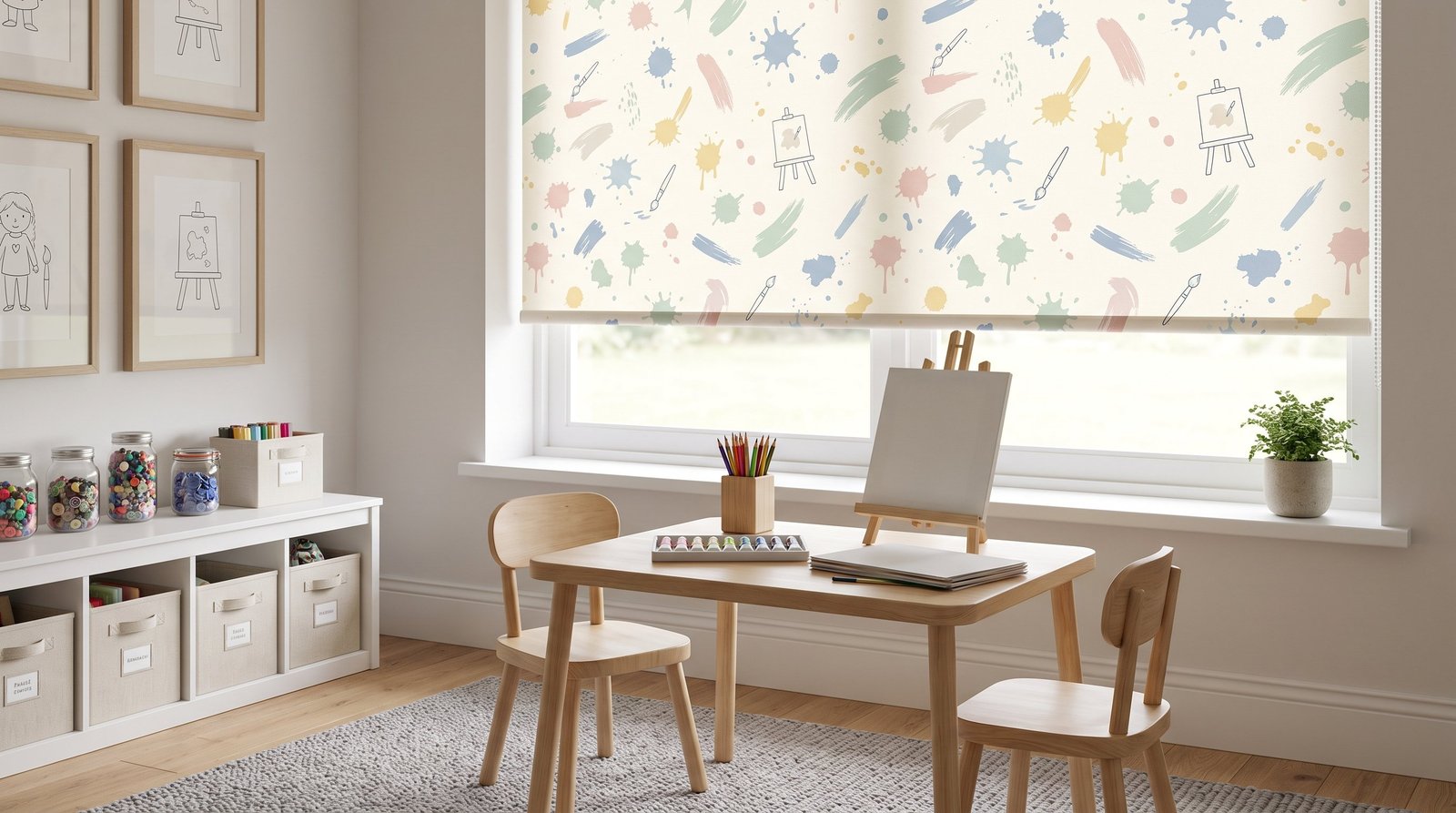 Elegant Kids Art Corner &mdash; Children Blinds