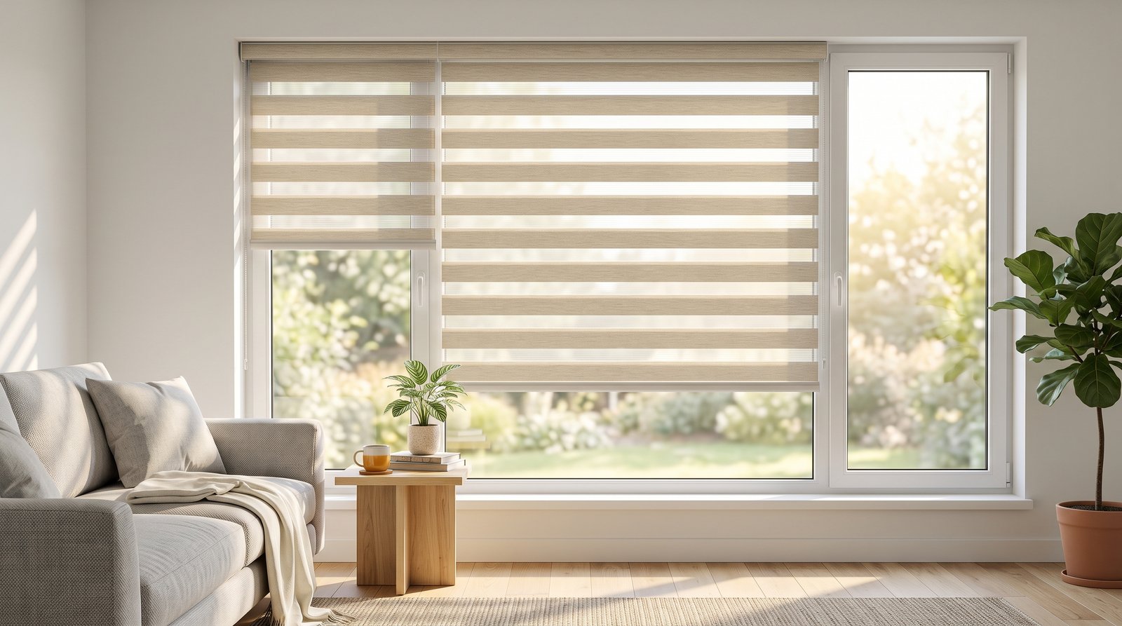 Bright Morning Light &mdash; Duplex Blinds