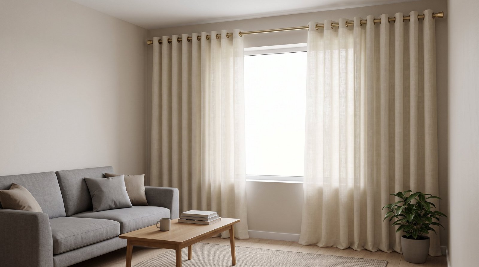 After: Eyelet Curtains fitted