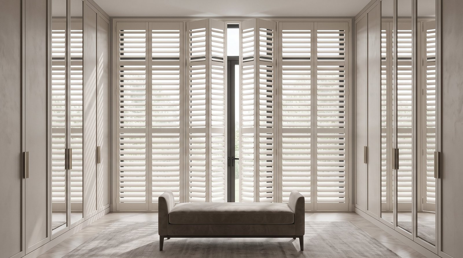 Premium Master Dressing Room &mdash; Full Height Shutters