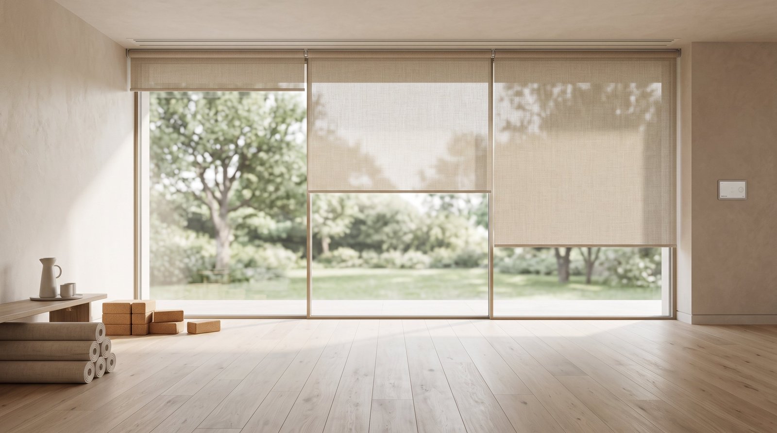 Designer Wellness Studio &mdash; Motorised Blinds