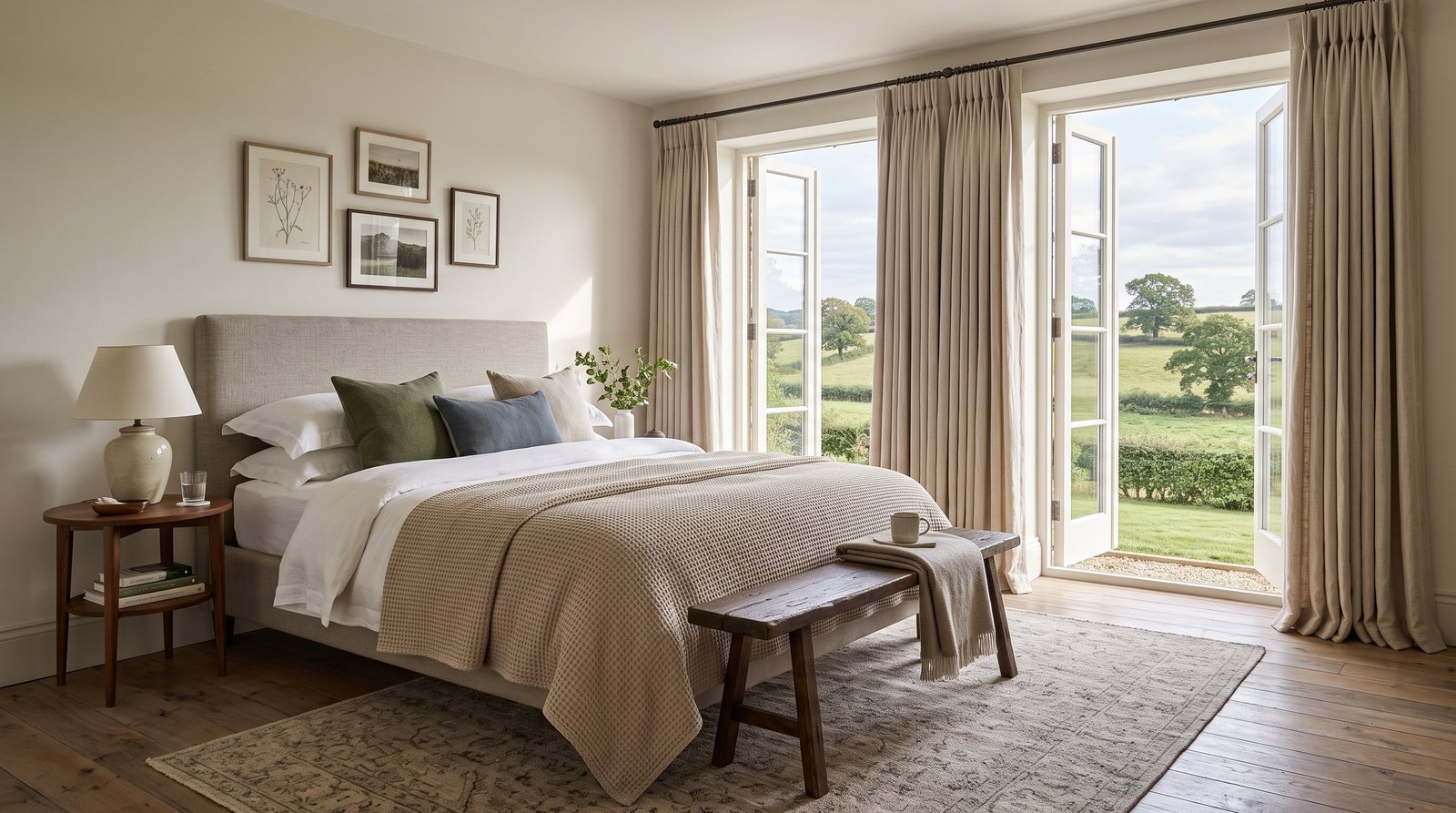 Modern Boutique Hotel Suite &mdash; Pinch Pleat Curtains
