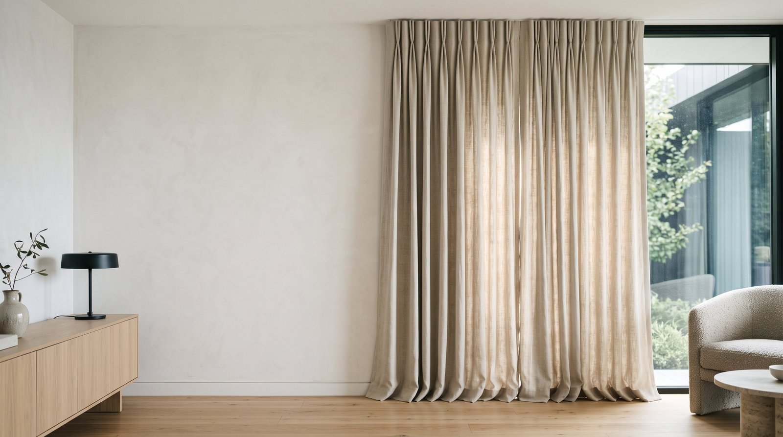 Pinch Pleat Curtains made to measure