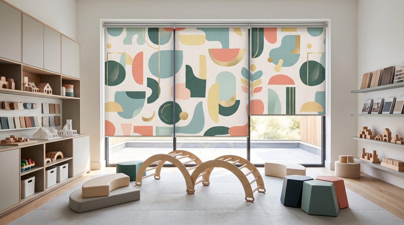 Contemporary Indoor Play Design Studio — Printed Blinds